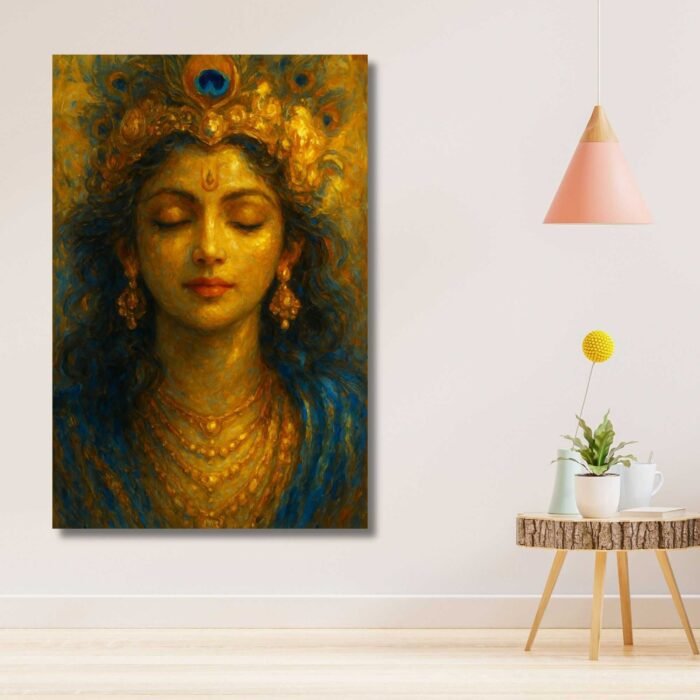 Krishna canvas wall painting by kunjcart4