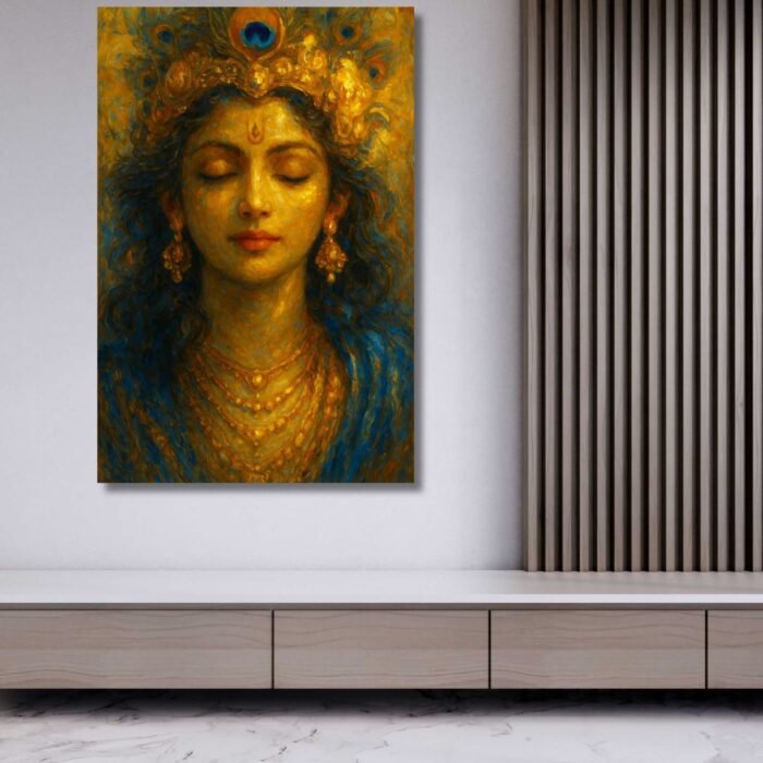 Krishna canvas wall painting by kunjcart5
