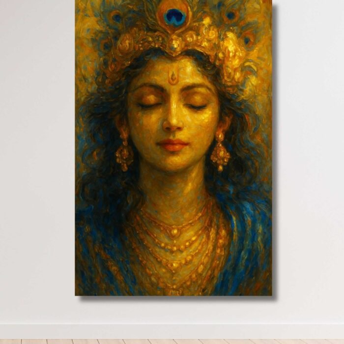 Krishna canvas wall painting by kunjcart6