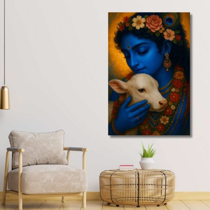 Latest Radha Krishna canvas designs by KunjCart3