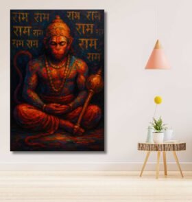 Lord Hanuman Canvas Painting1