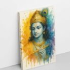 Lord Krishna Wall Canvas Painting By Kinjcart - 8584542