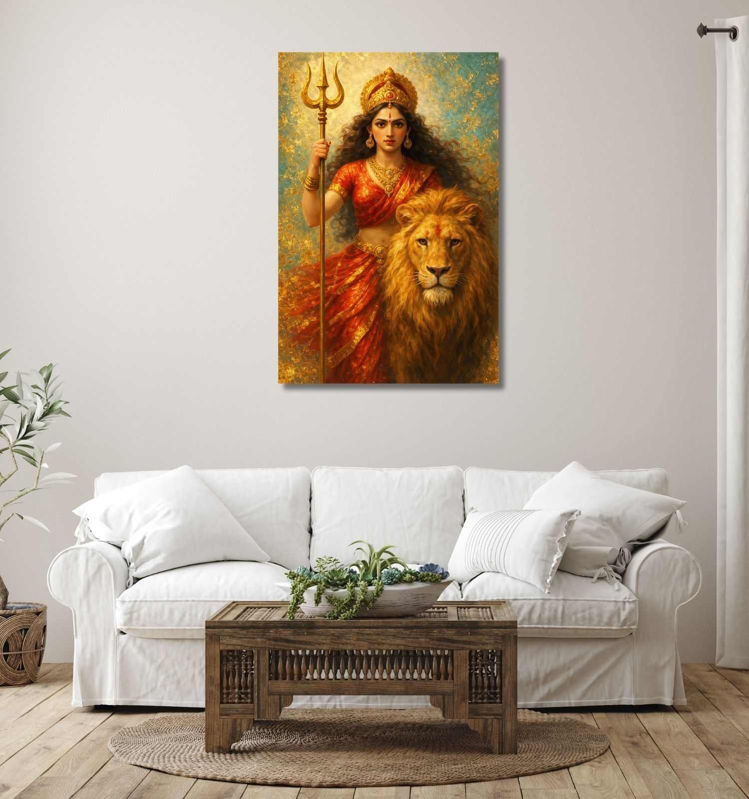 Maa Durga Wall Painting 2