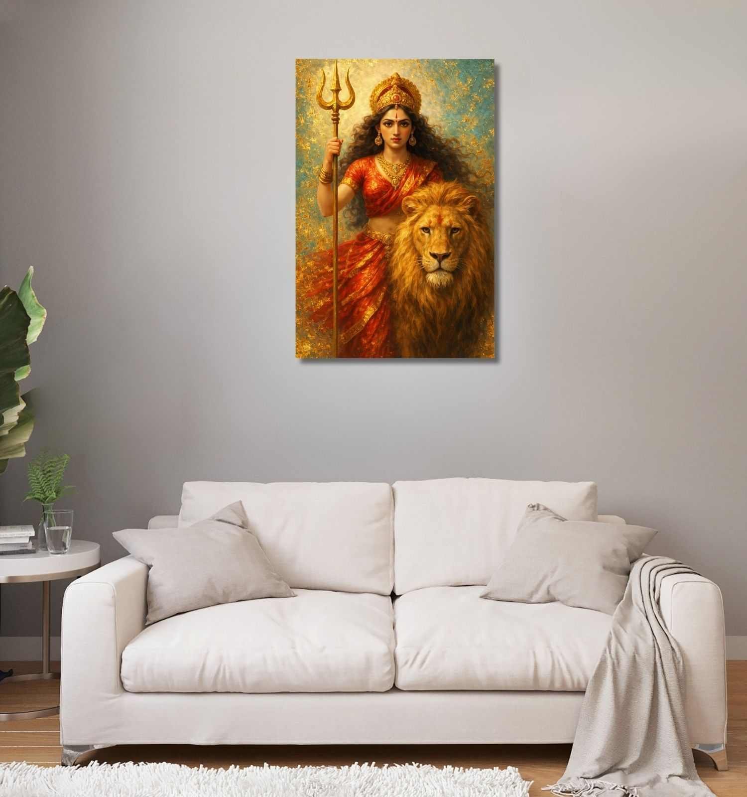 Maa Durga Wall Painting 2