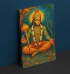 Meditation Lord Hanuman Painting1