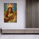 Modern Saraswati Painting BY KUNJCART1
