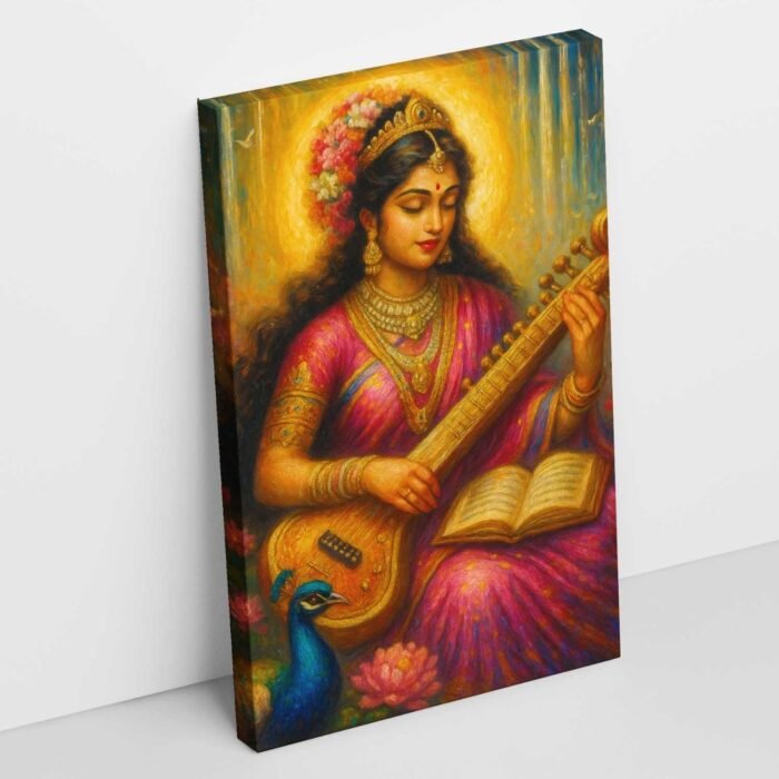 Modern Saraswati Painting BY KUNJCART2