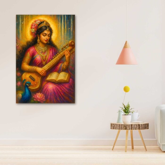 Modern Saraswati Painting BY KUNJCART4