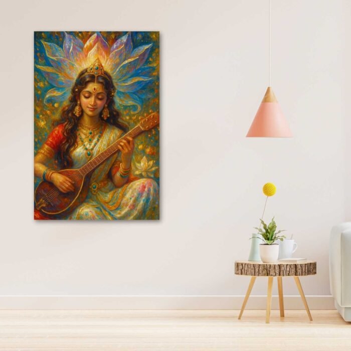 Modern Saraswati Painting4