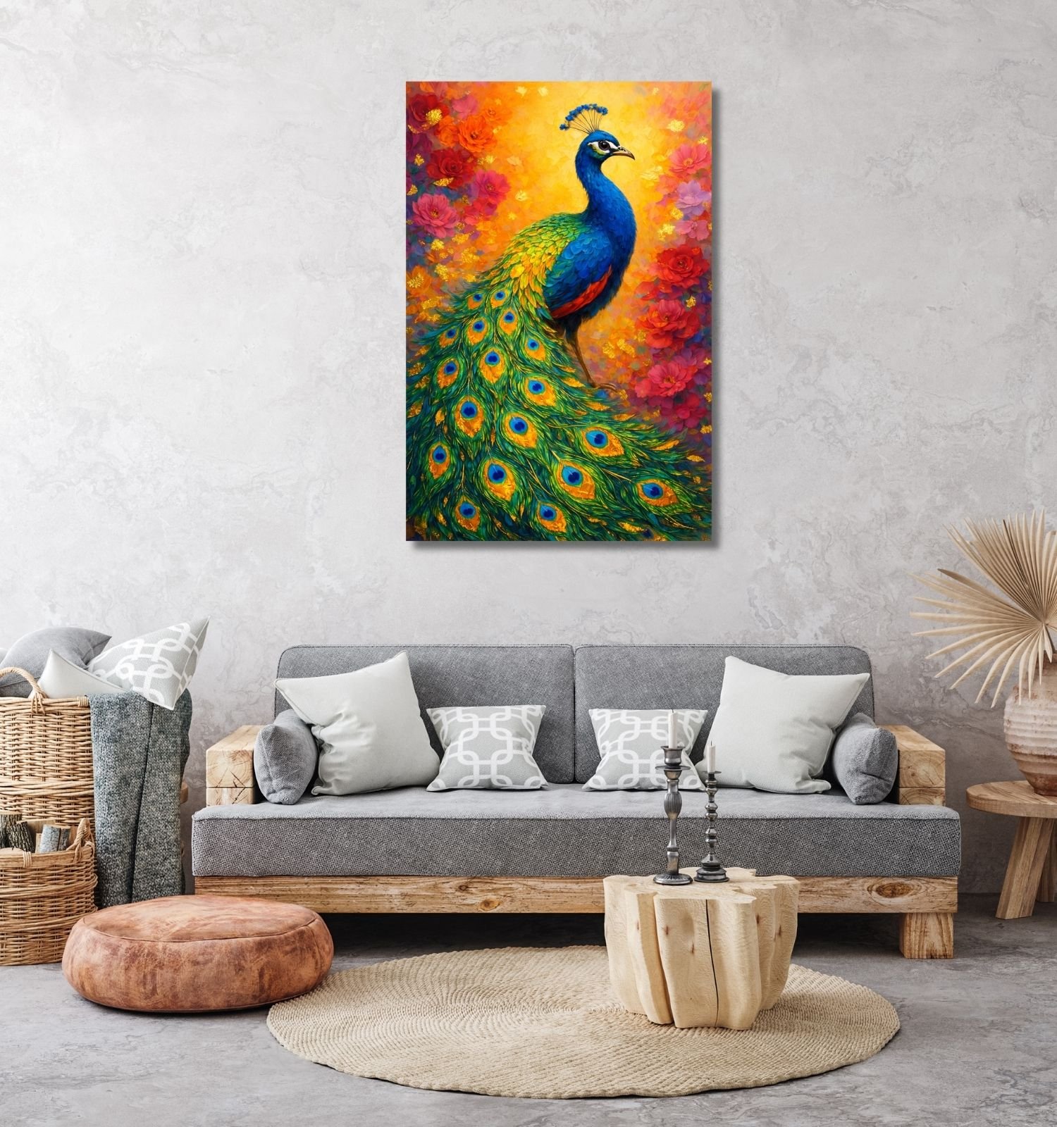 PEACOCK CANVAS PAINTING3