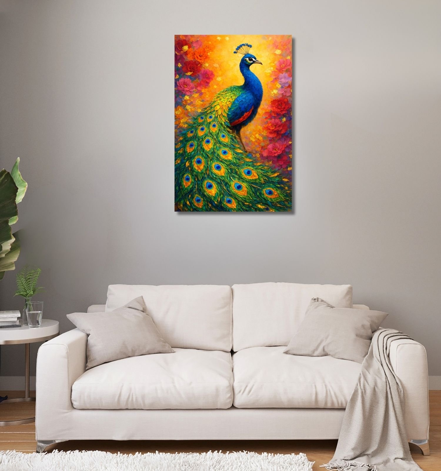 PEACOCK CANVAS PAINTING3