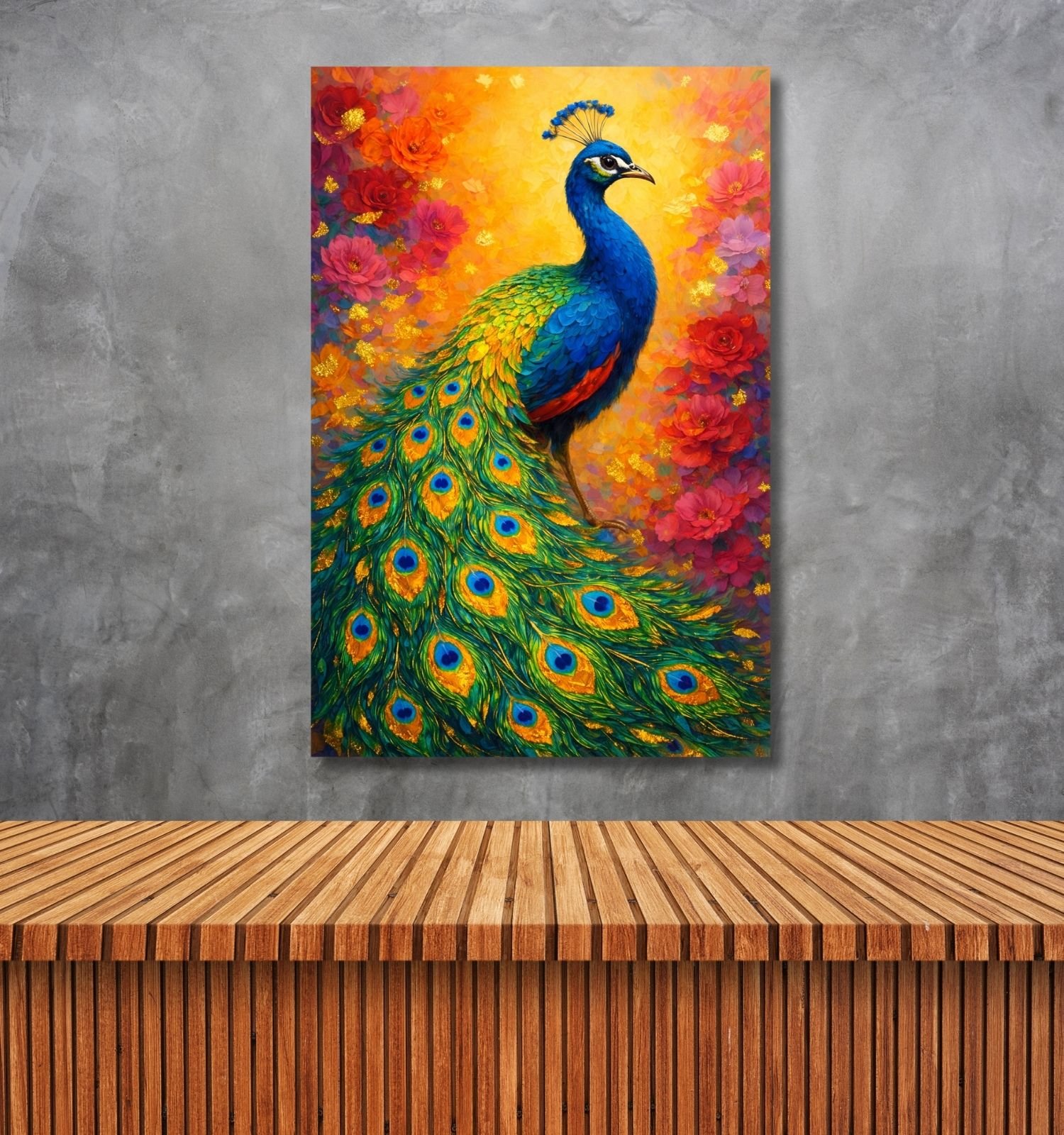 PEACOCK CANVAS PAINTING3
