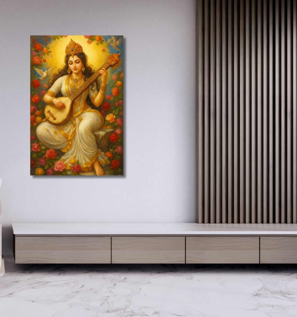 Painting Of Maa Saraswati1