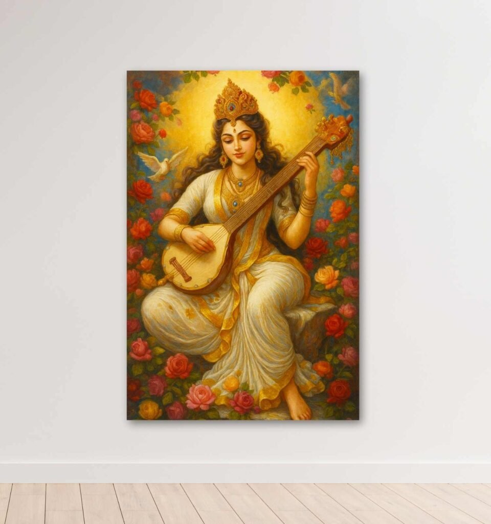 Painting Of Maa Saraswati1