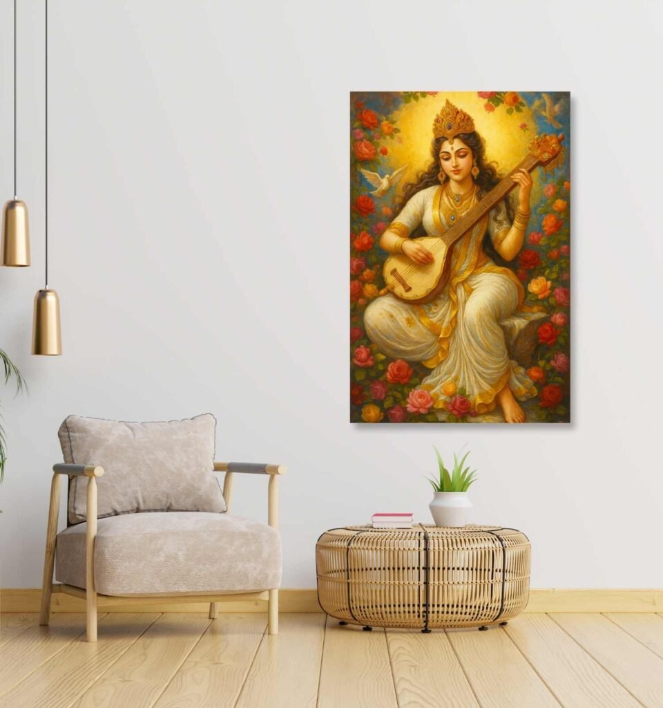 Painting Of Maa Saraswati1