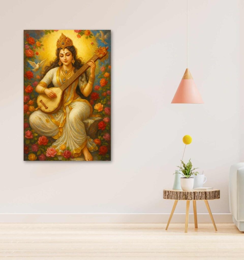 Painting Of Maa Saraswati1