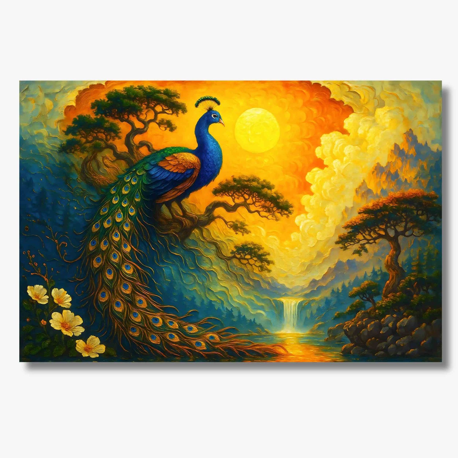 Peacock Canvas Painting1