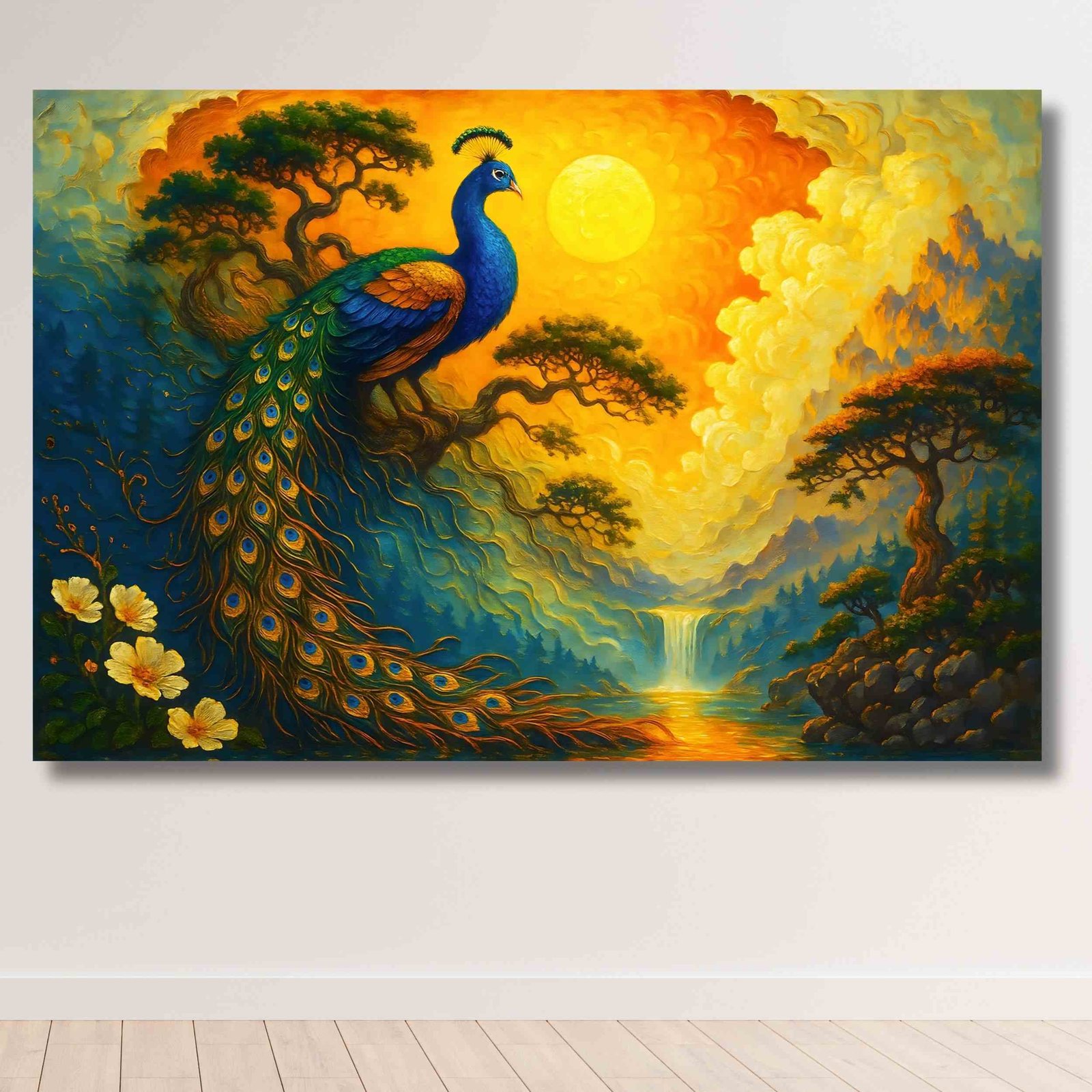 Peacock Canvas Painting3