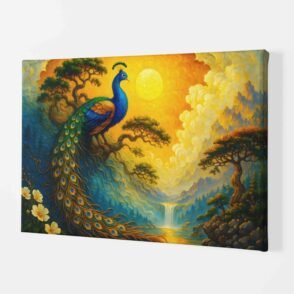 Peacock Canvas Painting3