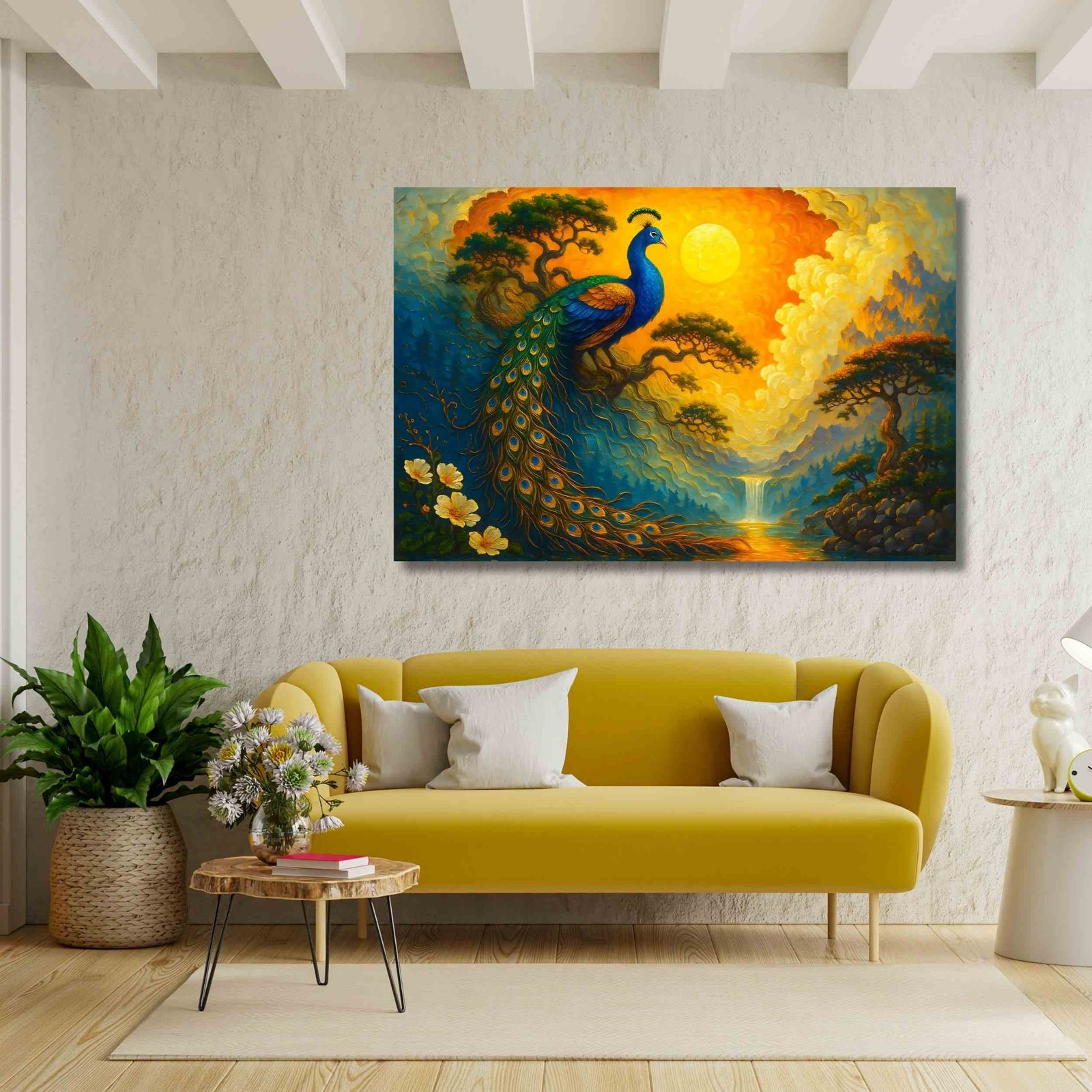 Peacock Canvas Painting3
