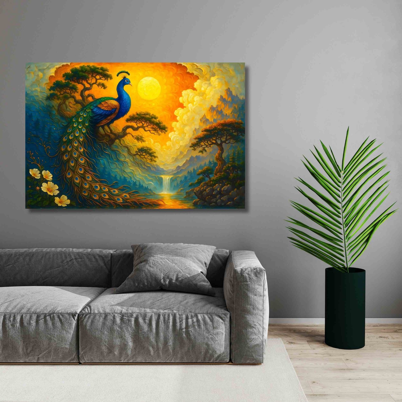 Peacock Canvas Painting3