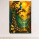 Peacock Painting For Wall Vastu BY KUNJCART6