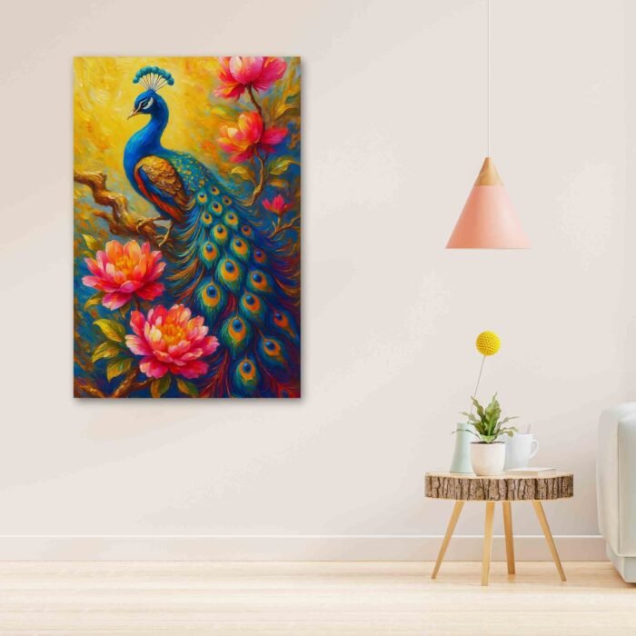 Peacock Painting For Wall Vastu for home decor4