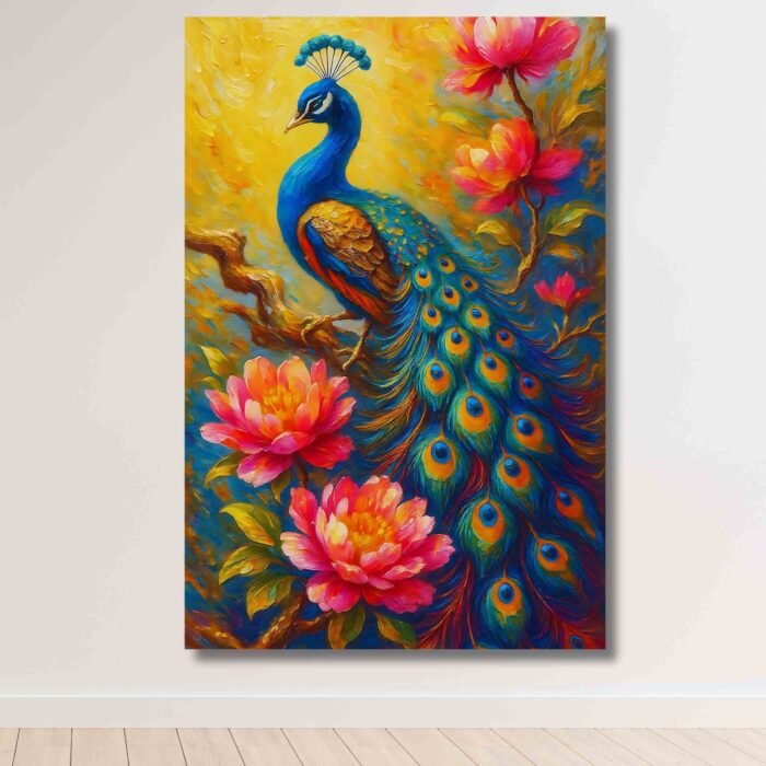 Peacock Painting For Wall Vastu for home decor6