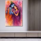 Radha Krishna Canvas Painting By KunjCart5