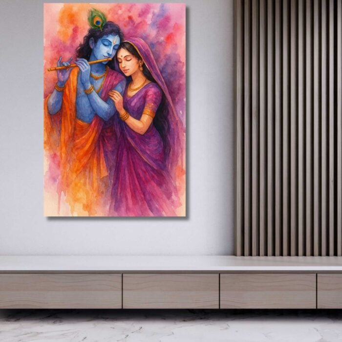 Radha Krishna Canvas Painting By KunjCart5