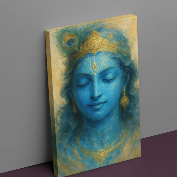 Radha Krishna canvas art for sale by Kunjcart1