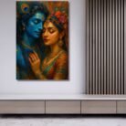 Radha Krishna canvas wall art1
