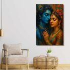 Radha Krishna canvas wall art3