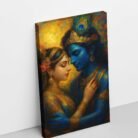 Radha Krishna framed painting1