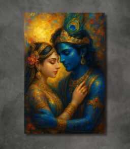 Radha Krishna framed painting3