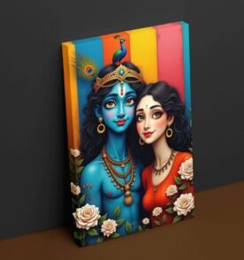 Radha Krishna love painting1