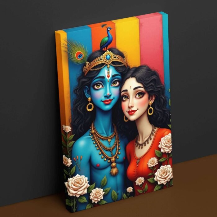 Radha Krishna love painting1