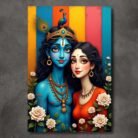 Radha Krishna love painting2