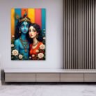 Radha Krishna modern wall painting1