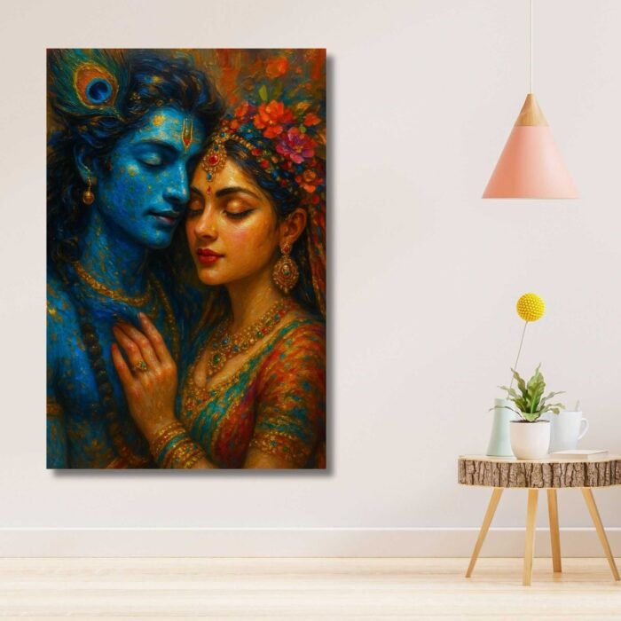 Radha Krishna painting for home4