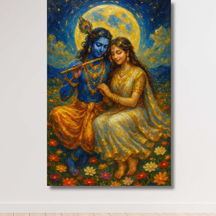Radha Krishna painting for living room2