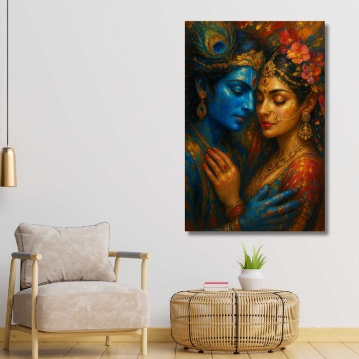 Radha Krishna wall art by Kunjcart3