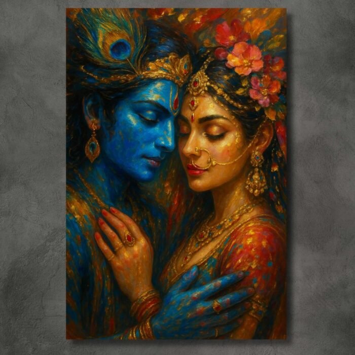 Radha Krishna wall art3