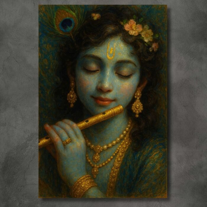 Radha Krishna wall painting3