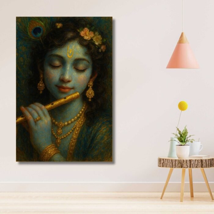 Radha Krishna wall painting4