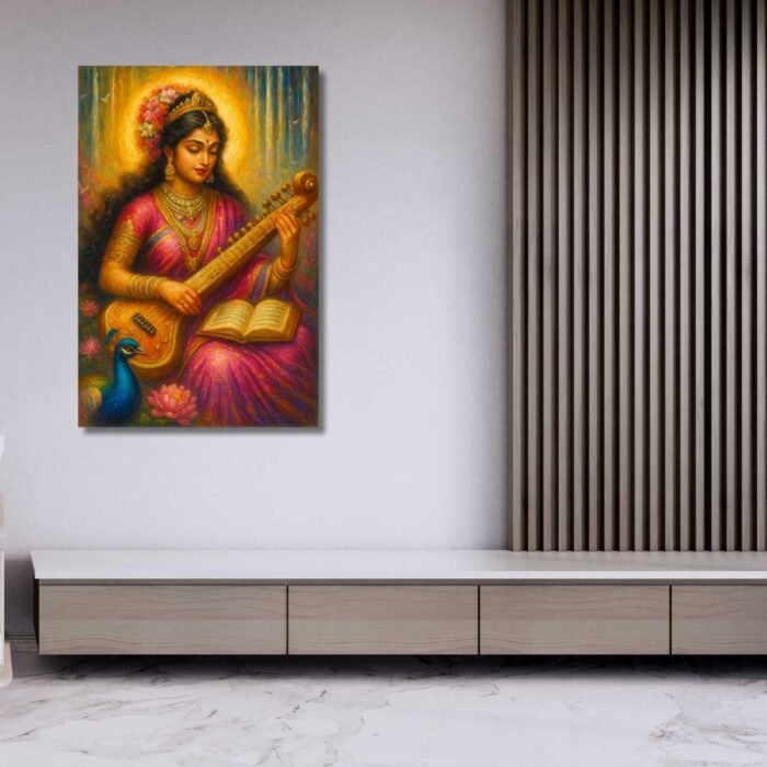 Saraswati Abstract Painting BY KUNJCART1