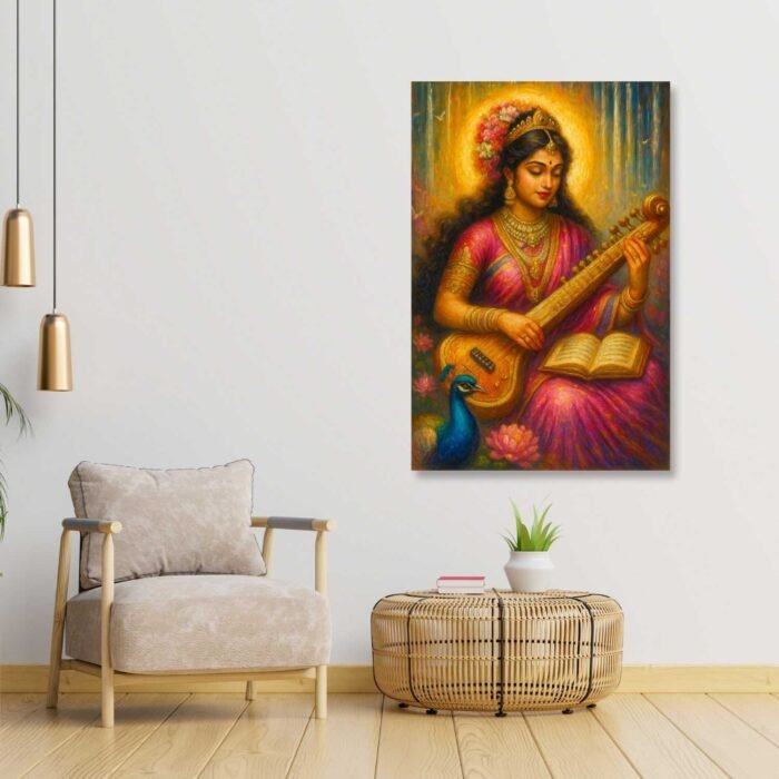 Saraswati Abstract Painting BY KUNJCART3
