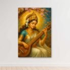 Saraswati Painting On Canvas3