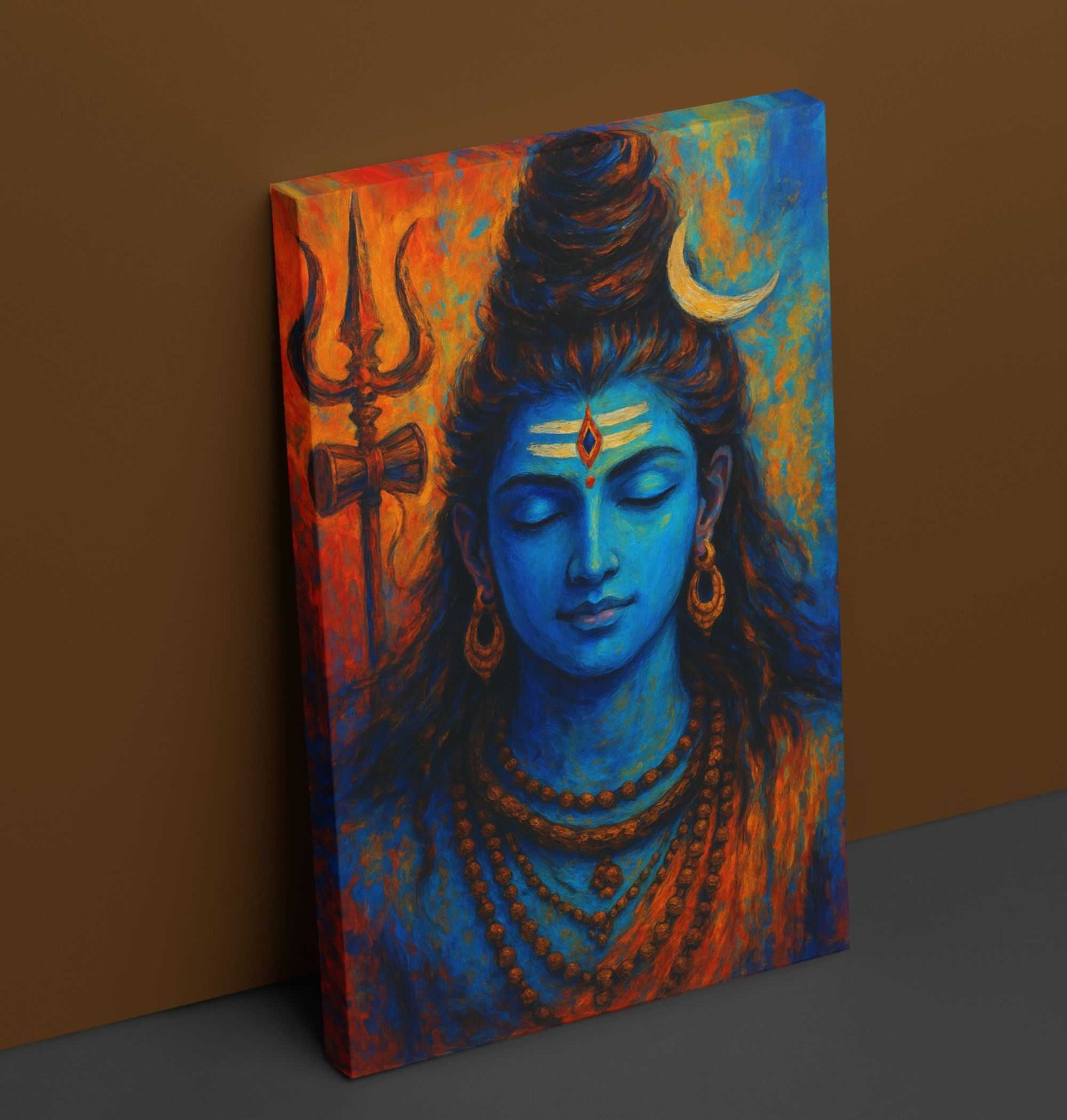 Shiv Ji Canvas Wall Painting By KunjCaart.com1