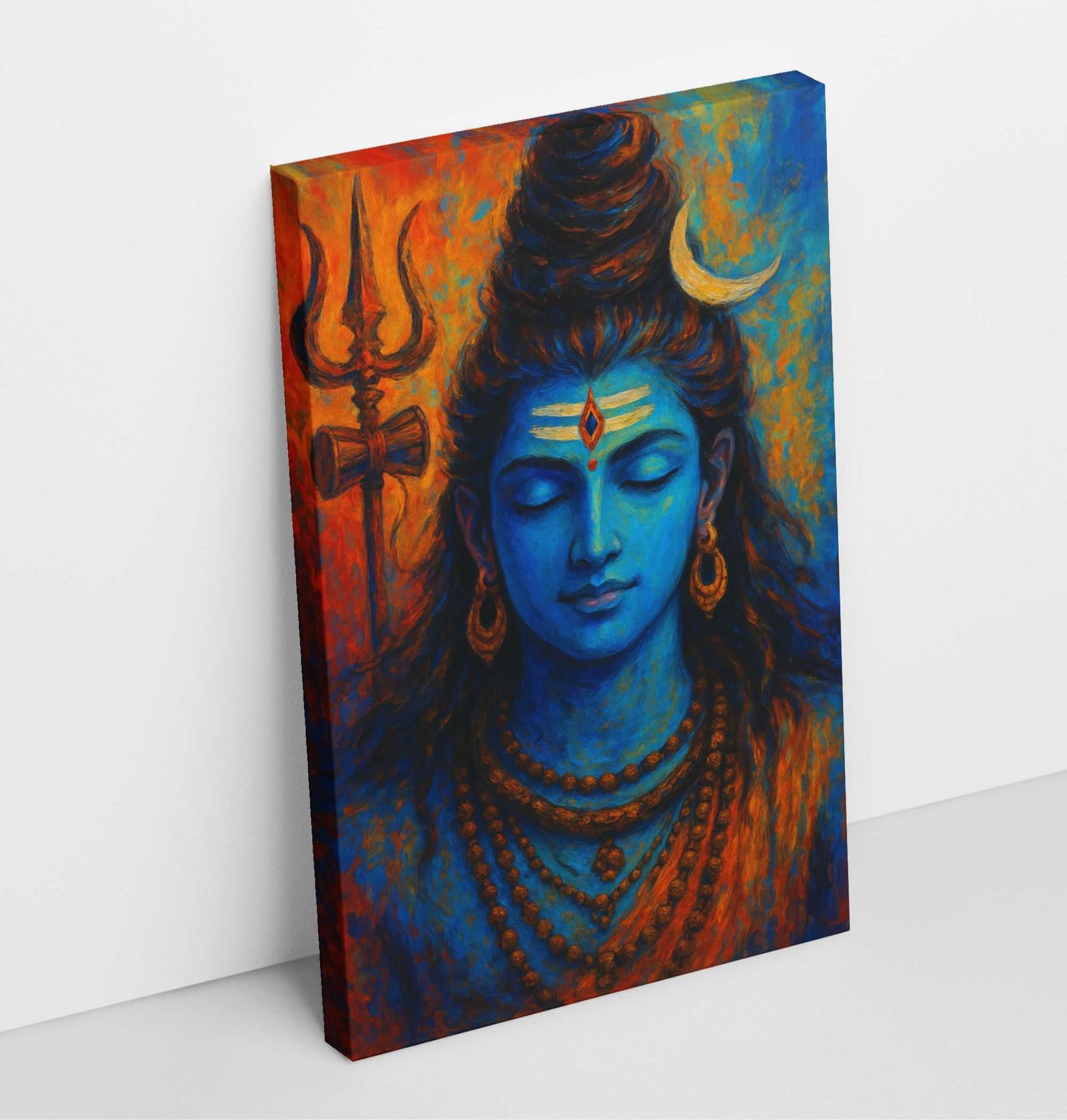 Shiv Ji Canvas Wall Painting By KunjCaart.com2